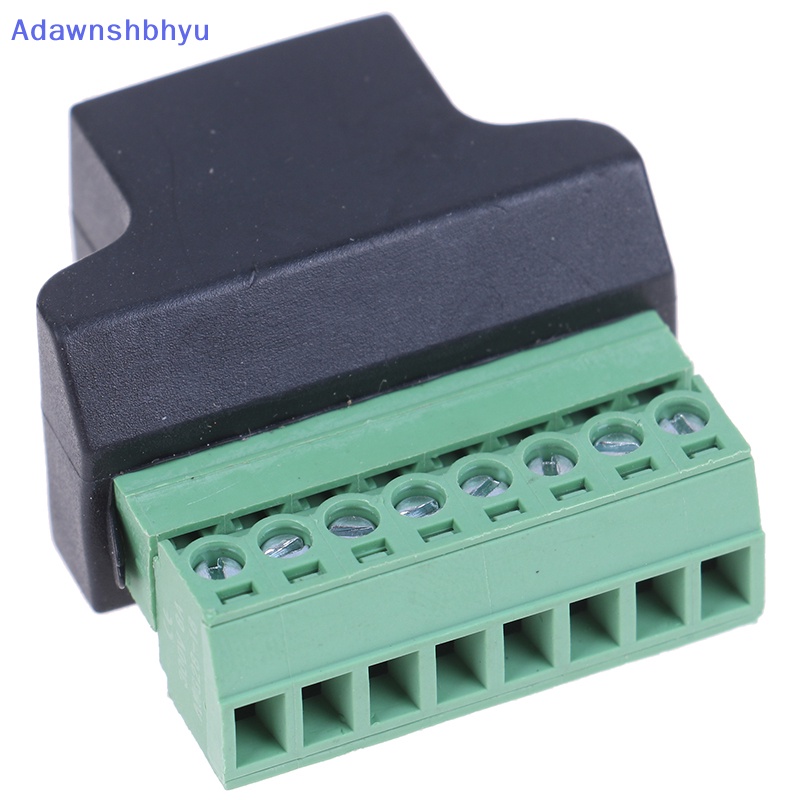 Adhyu rj45 to screw terminal Adapter rj45 female to 8pin Konektor Untuk DVR CCTV   Id