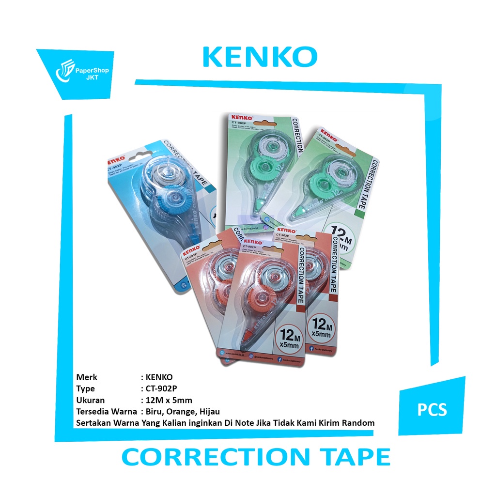 

KENKO - CT 902P Pastel Tip-Ex -Pcs