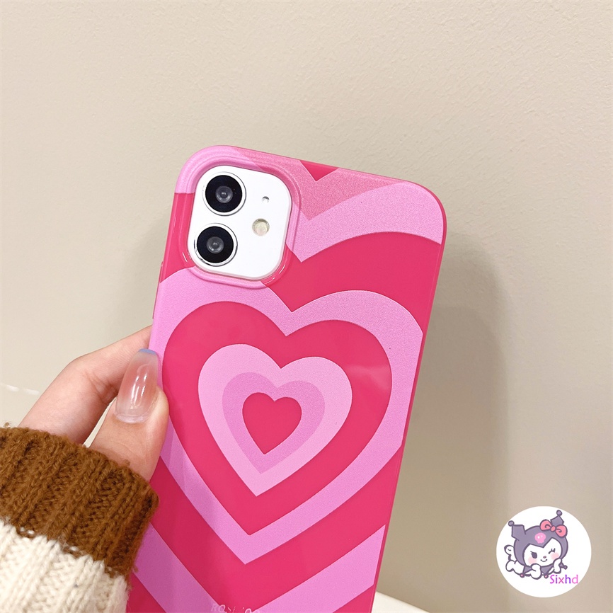 IPHONE Kompatibel Untuk Iphone14 13 12 11 Pro Max SE 2020 X Xr Xs Max8 7 6Plus Permen Casing Cinta Hati Silikon Casing Ponsel Lembut Anti Jatuh Pelindung TPU Cover XJJJJ
