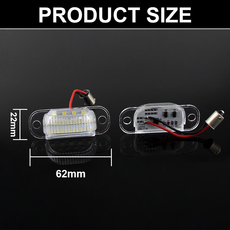 2pcs Lampu Plat Nomor LED Untuk Audi 80b4 1991-1995 Cabridet (type 8g) 100 C4 1990-1994 A6 C4 1994-1997 Number Light Lamp