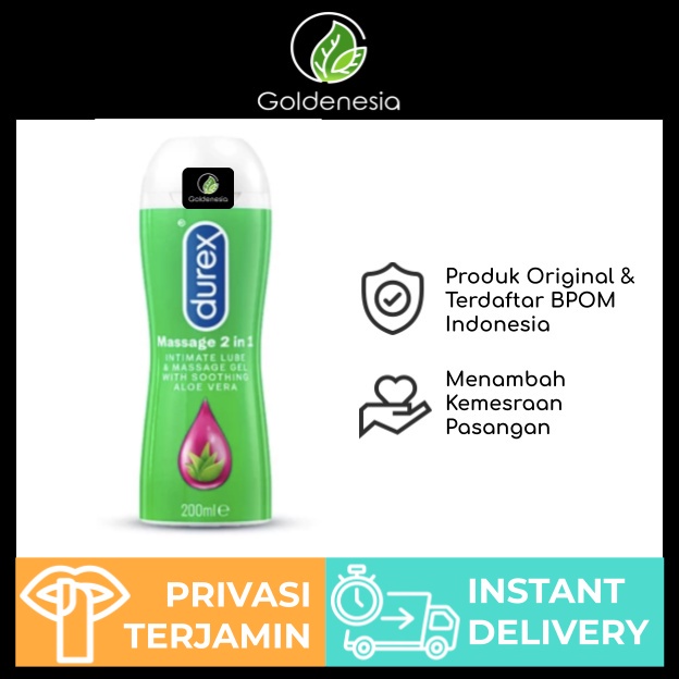 Durex play massage 2 in 1 Isi 200 ML Original - Goldenesia Official