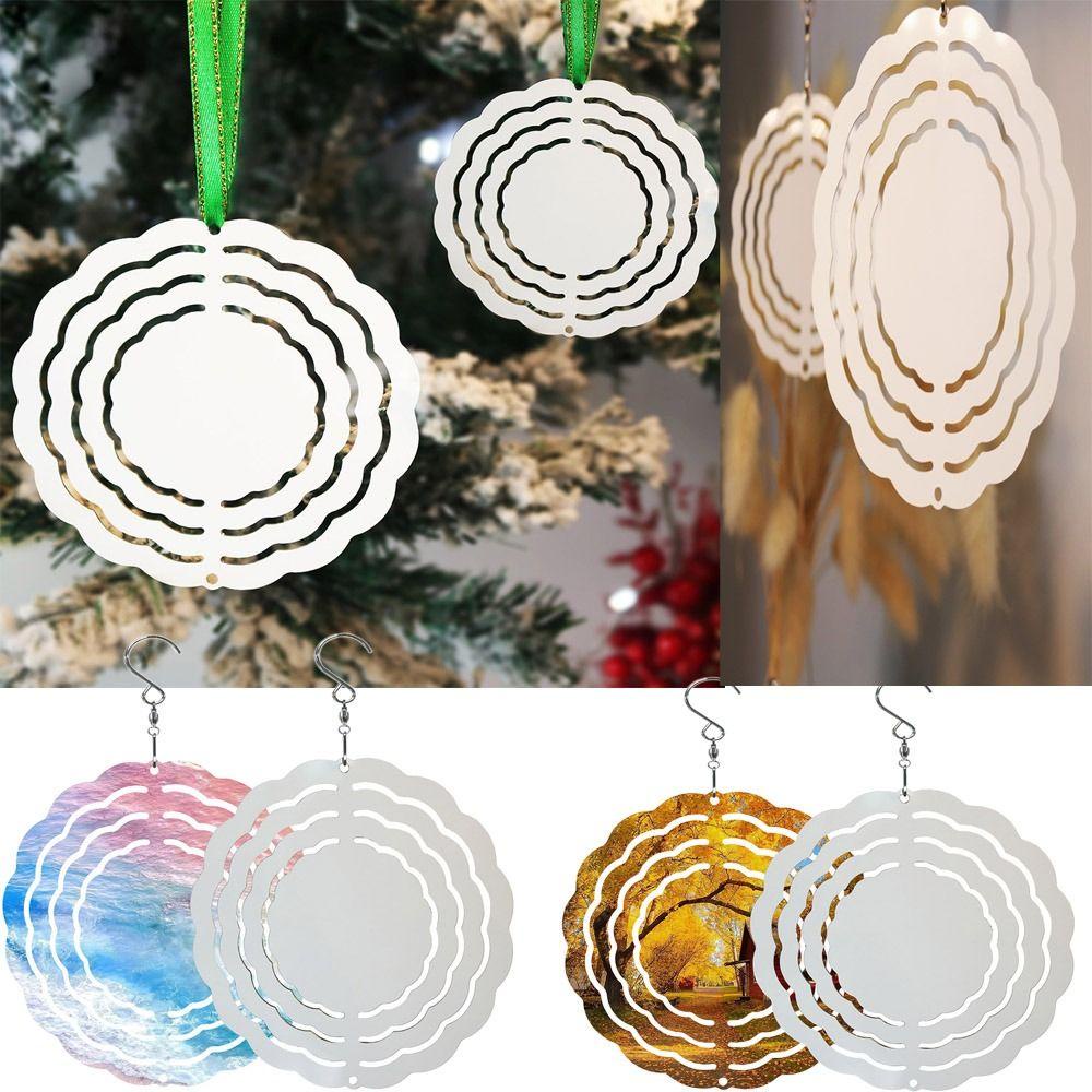 Populer Sublimasi Lonceng Angin Kerajinan Halaman Taman Yard Spinner Home Decor Hiasan Gantung Hanging Wind