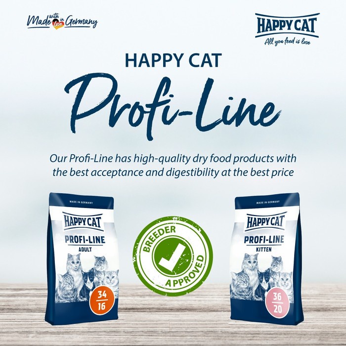 Happy Cat Profi-line Adult Cat 12kg Makanan Kucing Happy Cat Profiline
