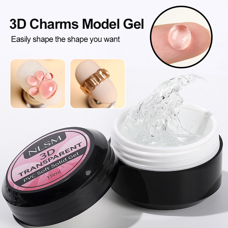 NLSM SOLID 3D 15ml MOLD CARVED GEL 4D ADVANCE MANICURE / CARVING GEL DEKORASI NAIL ART