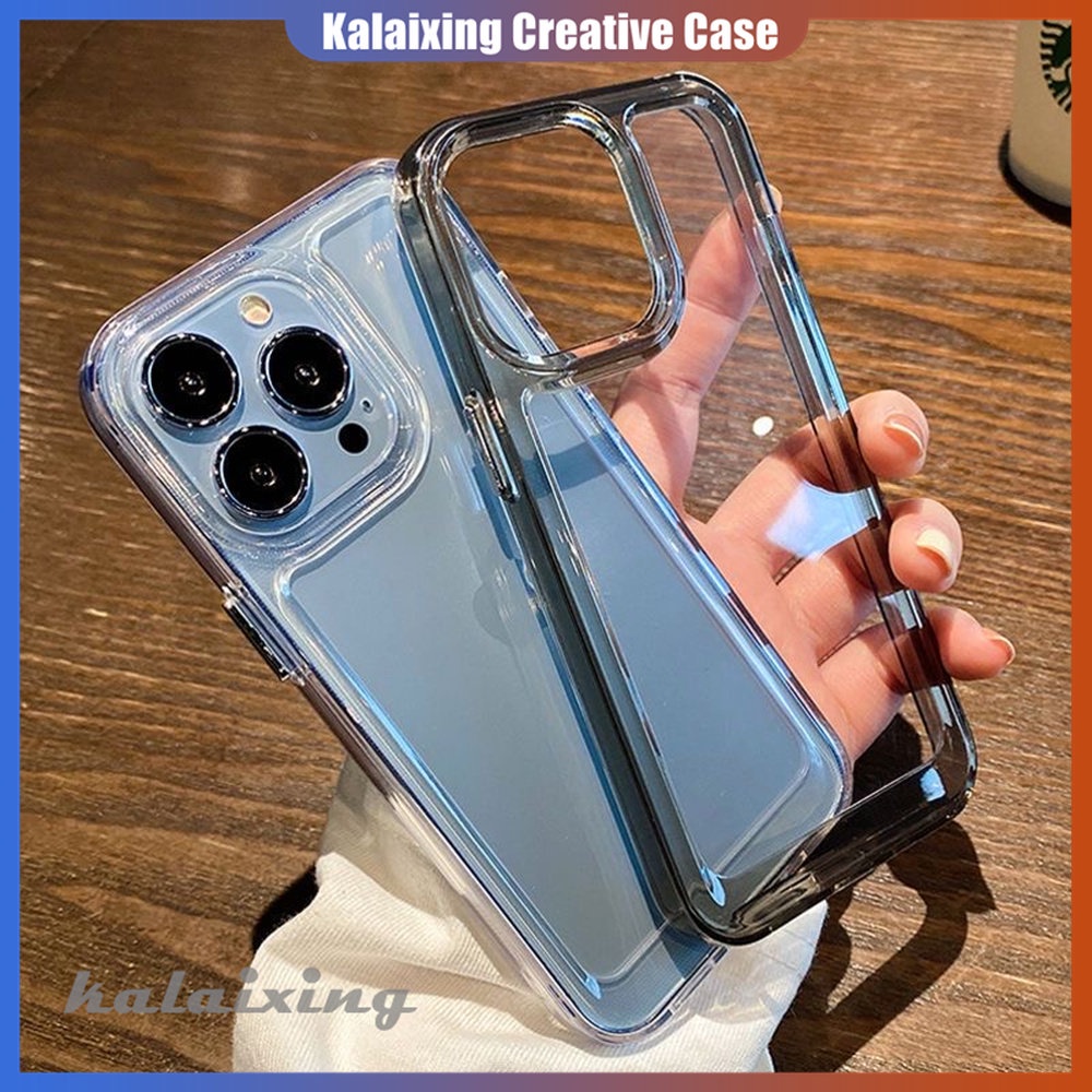 IPHONE Casing Shockproof Bening Mewah Untuk Iphone14 13 12 11 Pro Max7 8 Plus Clear Hard Bumper Casing Akrilik Keras