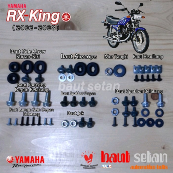baut lengkap set body  RX king/baut full set body rx king