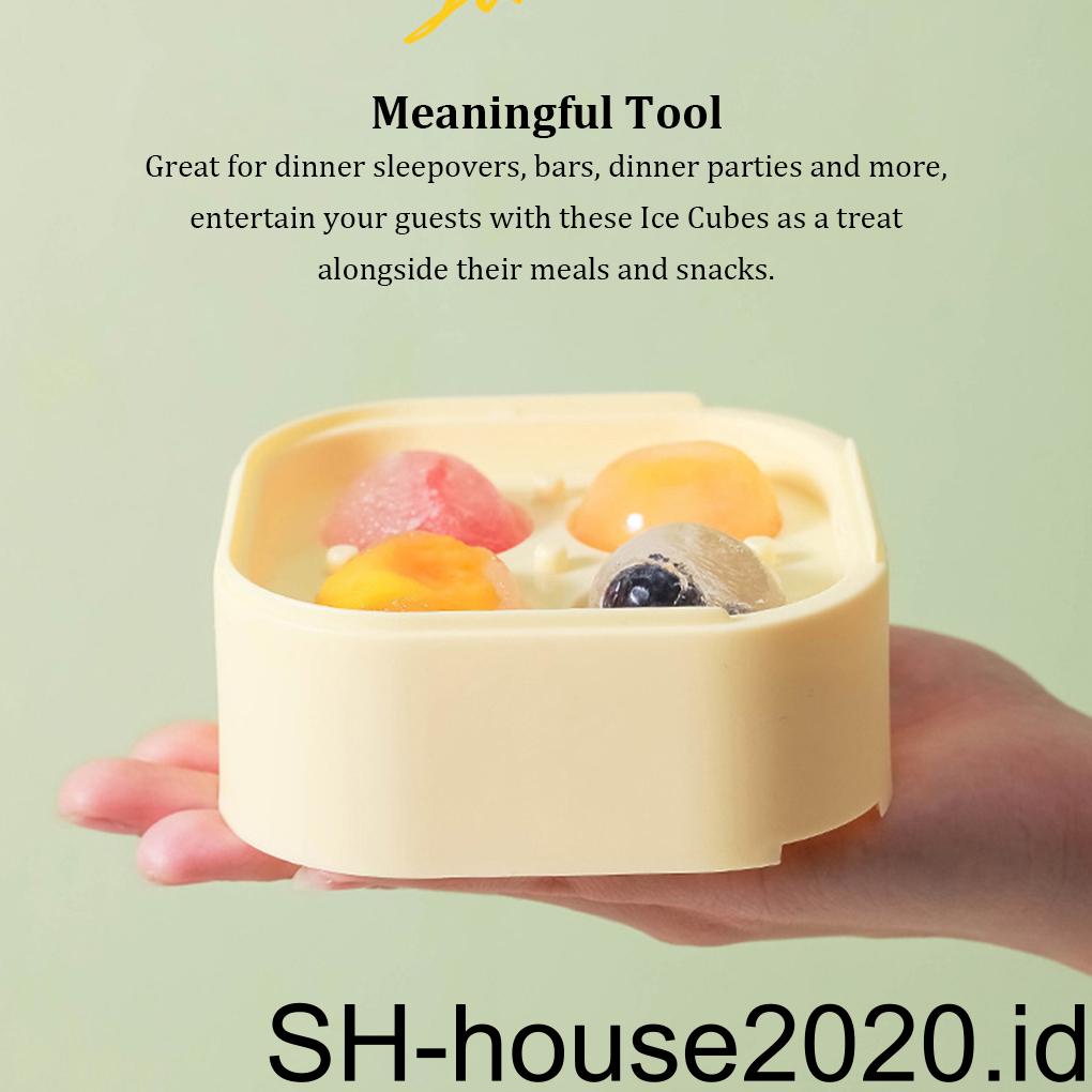Silikon Pembuat Es Batu Bola Cetakan Freeze Making Tray Mudah Dilepas Rongga Dapat Digunakan Kembali Untuk Peralatan Pesta Bar Rumah Tools
