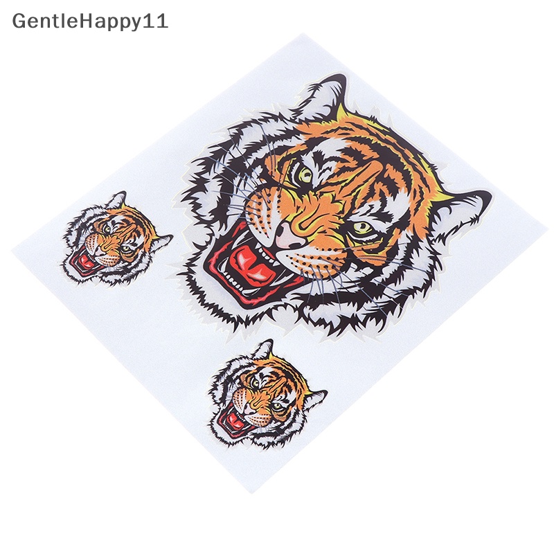 Gentlehappy 1lembar Tiga Kepala Macan Mobil Motor Vinyl Decal Auto Styling Stickers id