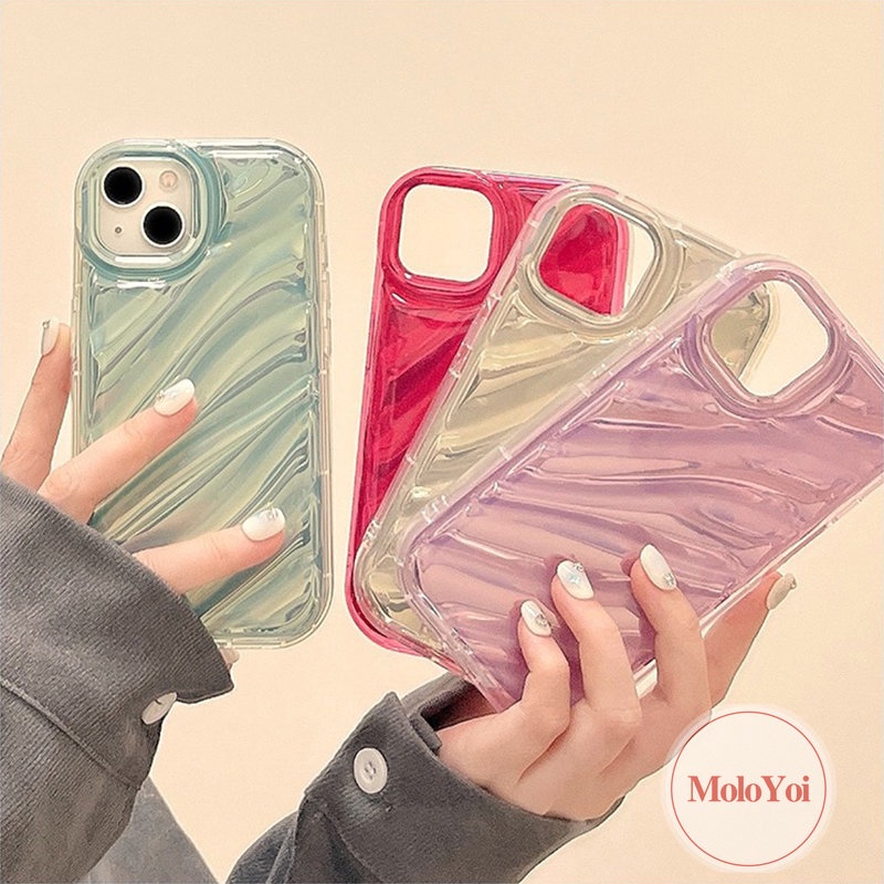 Casing Ponsel Kartu Laser Mewah Simple Mempesona Kompatibel Untuk IPhone 7Plus XR X XS Max11 12 13 14 Pro Max6 8 6S 7 Plus SE 2020 Kreatif 3D Stereo Pola Korgasi Soft Cover