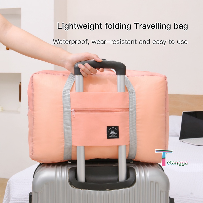 Korea easy travel bag foldable / Tas travel hand carry Murah Tas travel besar lipat hand carry anti air Travel fold bag waterproof organizer VS-137