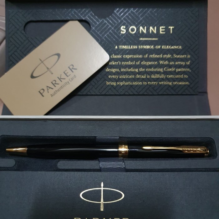 

Pulpen Parker New Sonnet LQ Black GT Ballpoint TB Original