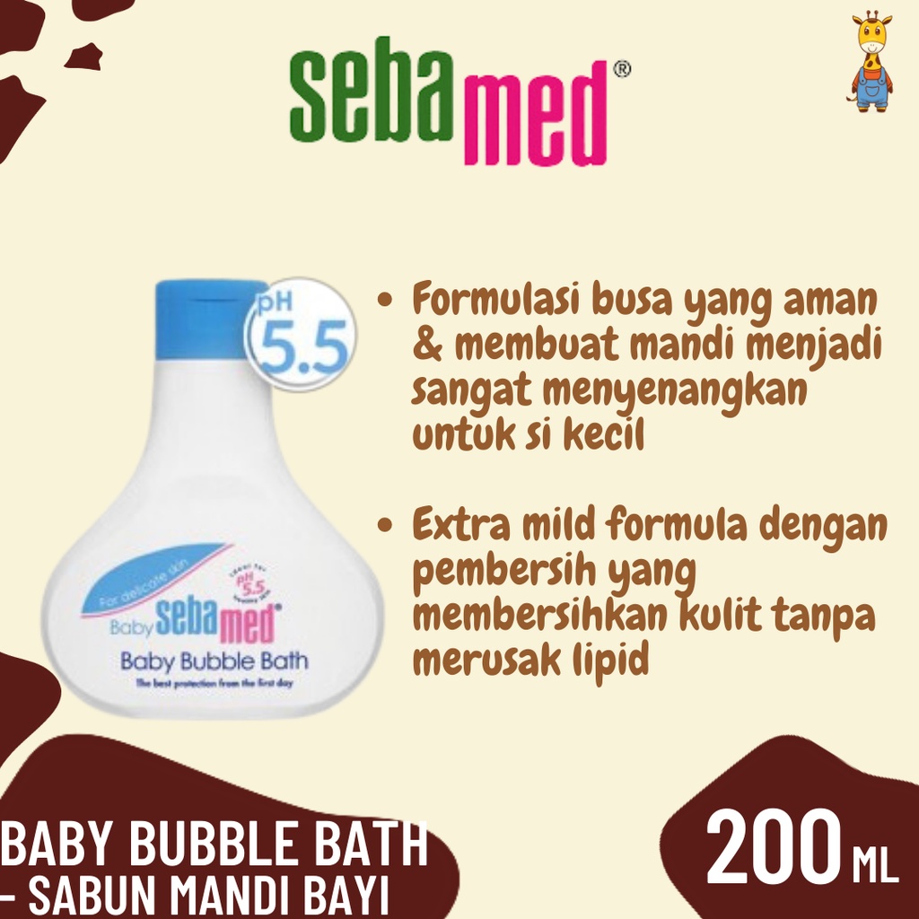 SEBAMED BABY Bubble Bath 200ml - Sabun Mandi Bayi