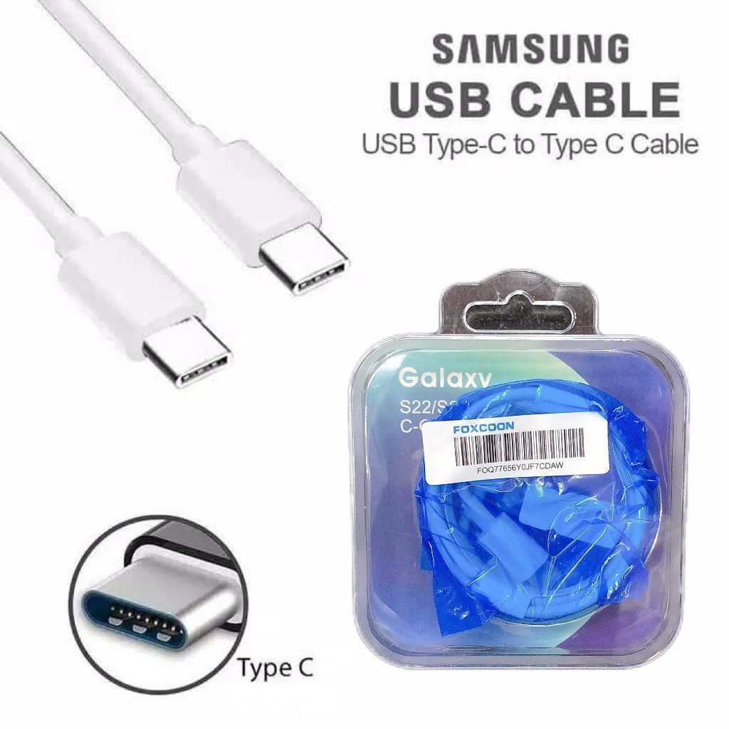 Kabel Data Samsung Galaxy Colokan Type-C To C Pack Mika