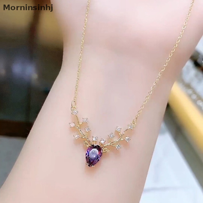 Mornin Perhiasan Fashion Satu Rusa Memiliki Anda Elk Kecil Kalung Untuk Wanita High-end Temperamen Liar Tulang Selangka Rantai Liontin Hadiah Ulang Tahun id