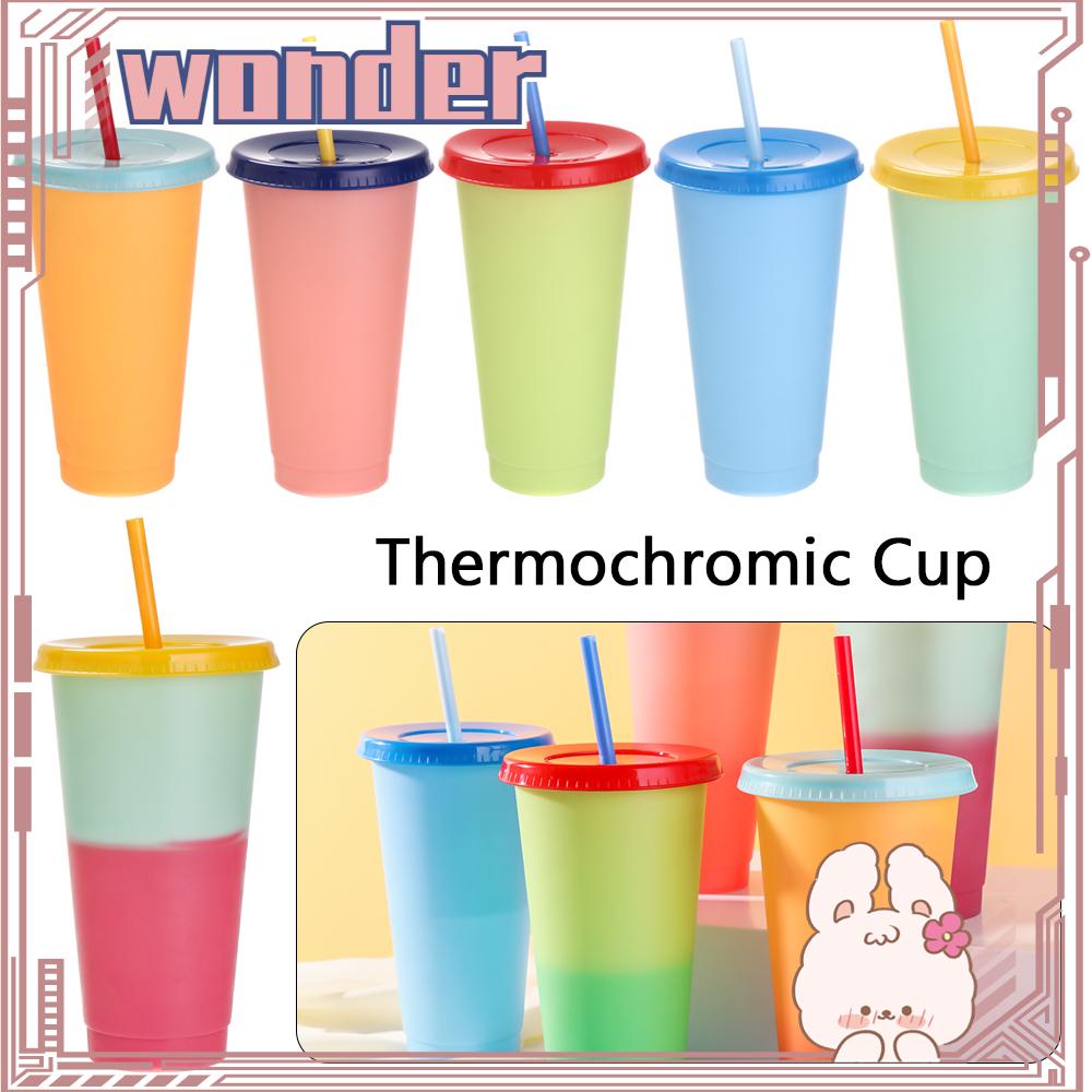 Wonder Drink Ware Gelas Plastik Suhu Temperatur Berubah Warna Fashion