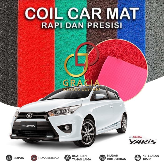 Karpet Mobil Premium TOYOTA YARIS Mie Bihun 1 Warna