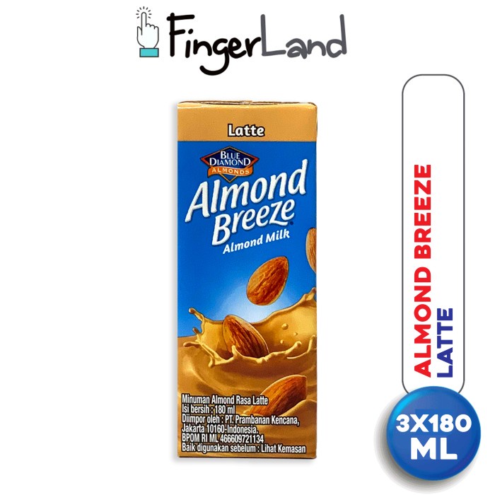 

ALMOND BREEZE Almond Milk Latte 180 ml Susu Almond Rasa Latte 3 PCS