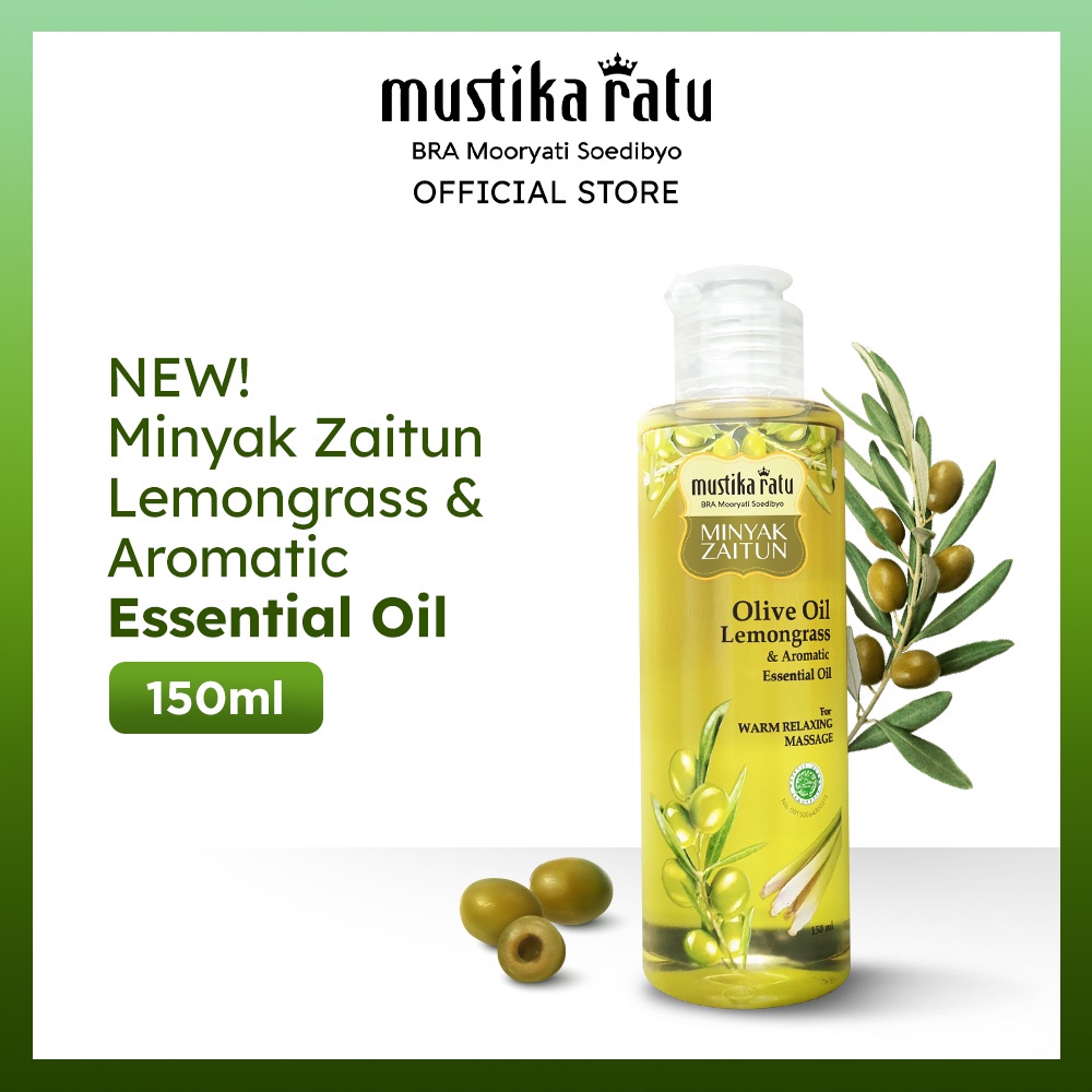 Mustika Ratu NEW! Minyak Zaitun Lemongrass &amp; Aromatic Essential Oil