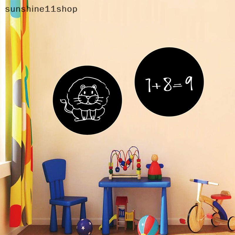 Sho 6PCS /Set Papan Tulis Yang Dapat Dihapus Label Rempah DIY Stiker Kerajinan Rumah Tangga Dapur Organizer Label Papan Hitam Stiker Dengan Pulpen N