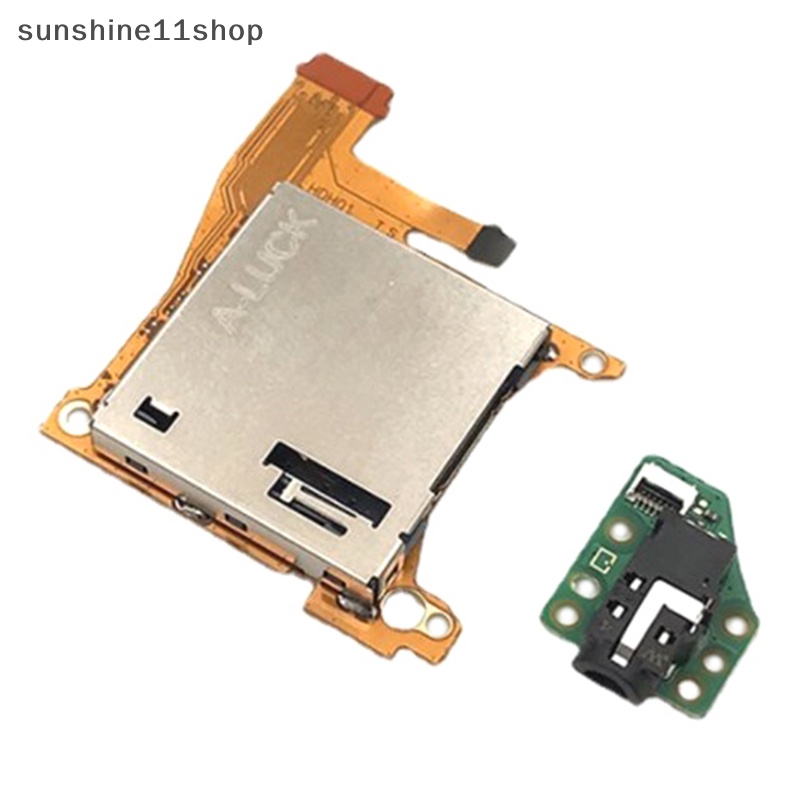 Sho Untuk NS Switch Lite Game Card Slot Socket Dengan Headset Headphone Board Game Card Socket Repair Parts Dengan Papan N