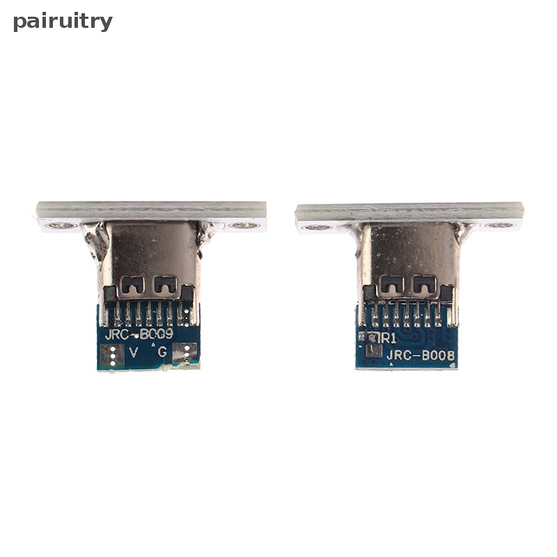 Prt USB Jack Type-C 2Pin 2P 4P Waterproof Strip Line Of Solder Joint Female Konektor Jack Charging Port USB Tipe C Socket Connector PRT