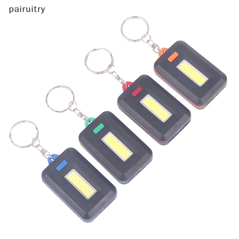 Prt 1PCS Portable Mini COB LED Gantungan Kunci Senter Key Chain Torch Light Lamp PRT