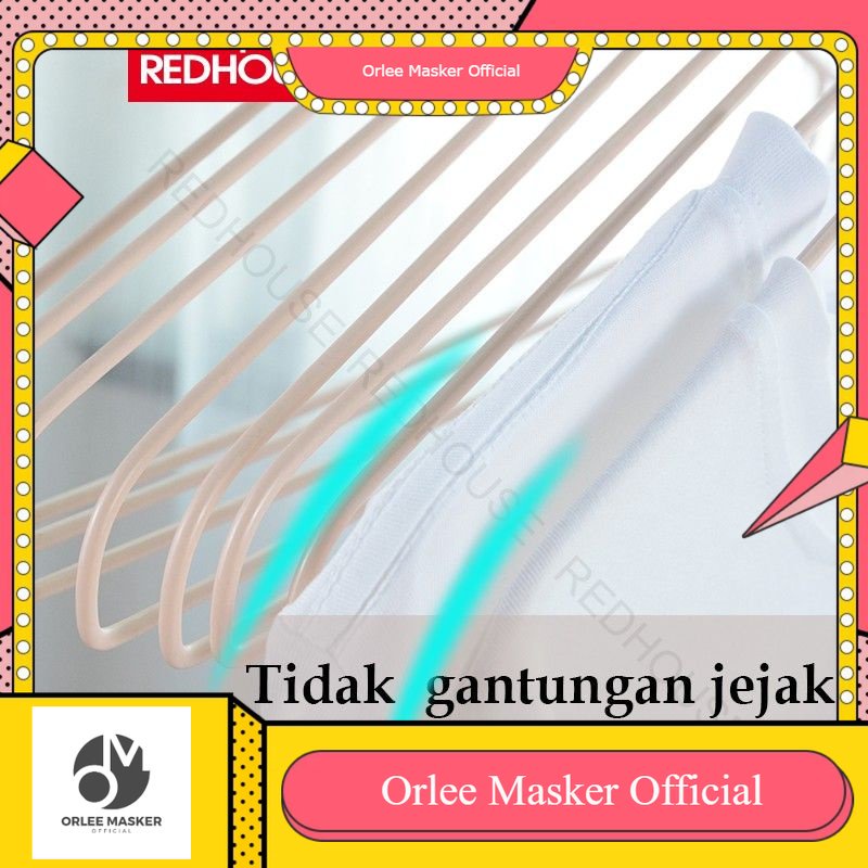 HANGER KAWAT TEBAL ANAK EKSKLUSIF redhouse 1 pak (10 pcs) / GANTUNGAN BAJU ANAK 1 PAK (10 PCS) KAWAT LAPIS PLASTIK (KODE 755) REDHOUSE