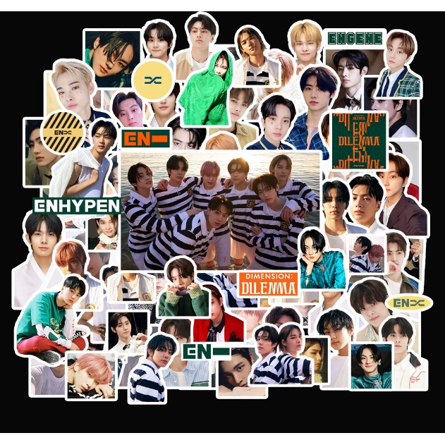 100pcs / set Stiker Kpop ENHYPEN 2021 Untuk Diary / Koper