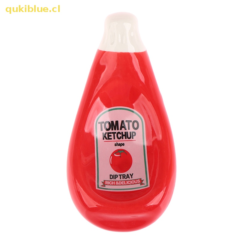 Qukiblue 1Pc Seasoning Dish Piring Kecap Piring Keramik Piring Saus Berbentuk Tomat cl