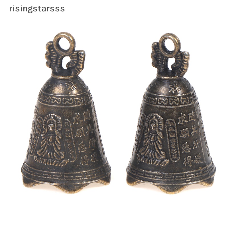 Rsid Span-Baru 2pcs Lonceng Antik Patung Tembaga Kuningan mini China pray Guanyin Bell Jelly