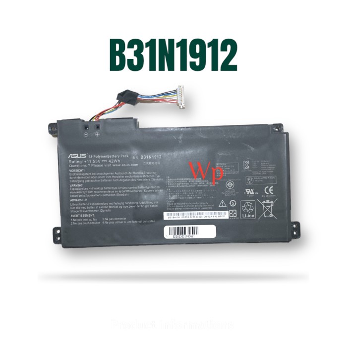 Baterai Laptop Asus E410M E410MA E510M E510MA L410MA C31 B31N1912