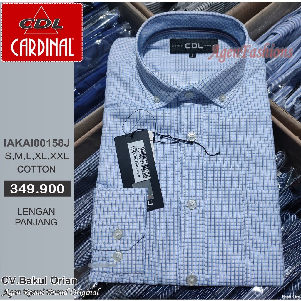 Baju Pria Kemeja CDL Cardinal Original - IAKAI00158J Pasti Ori