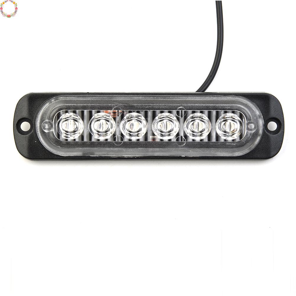 Lampu Strobo Bar Kit 6led Beacon Lensa Hazard Mobil Pengganti Plastik