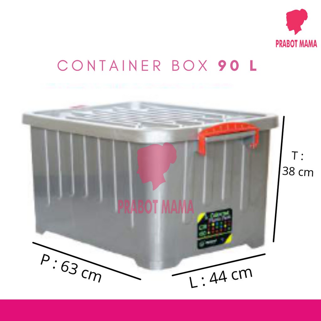 Container Box Silver / Countainer Box / Box Plastik / Container Box / Kotak penyimpanan besar