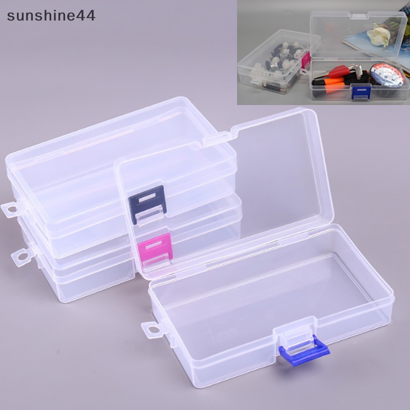 Sunshine Kotak Penyimpanan Plastik Bening Alat Perhiasan Craft Container Beads Organizer Container ID