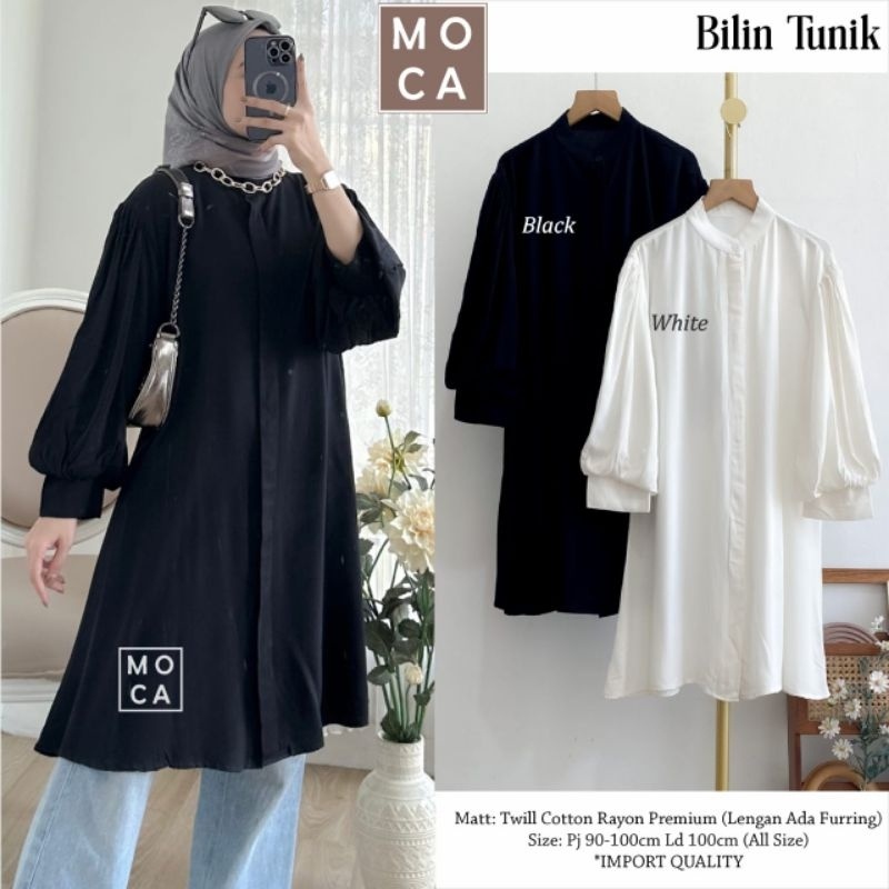 BILIN TUNIK ORI MOCA | Ld100 Twill Cotton Rayon Premium