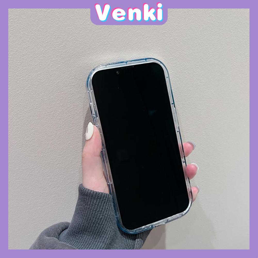 VENKI - Untuk iPhone 11 iPhone Case Laser Reflektif Bening Phone Case TPU Soft Shockproof Airbag Case Cute Kucing Anjing Kompatibel dengan iPhone 14 13 Pro Max 12 Pro Max XR 7PLus 8PLus