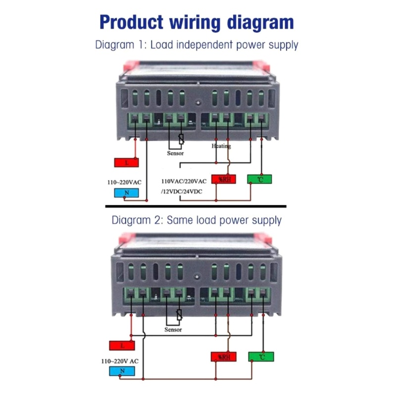 Cre Dual LCD-Thermostat Temperature Humidity Control STC-3028 Controller Mesin Tetas