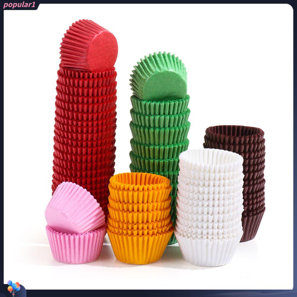 Populer 500/1000PCS Gelas Kertas Kue Home &amp; Kitchen Pastry Tools Perlengkapan Pesta Baking Cup Cupcake Wrappers