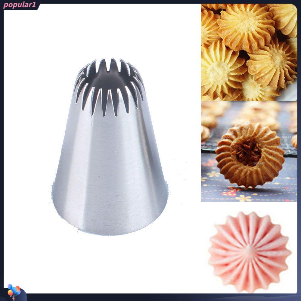 Terpopuler #195icing Piping Nozzle Bakery Pastry Tips Stainless Steel Aksesoris Dapur Alat Es Krim