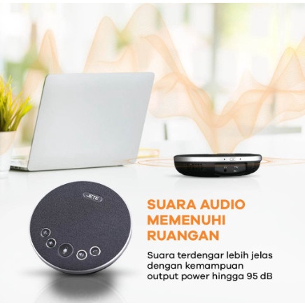 Speakerphone JETE 3 In 1 (Bluetooth, Dongle, Kabel USB)