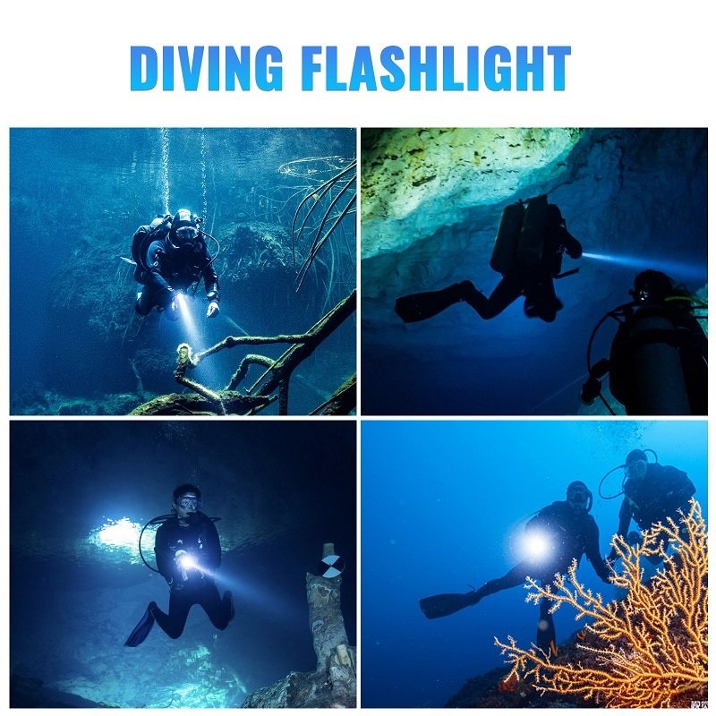 AKN88 - SOFIRN SD05 Scuba Diving Flashlight 3000 LM - Senter Scuba Diving
