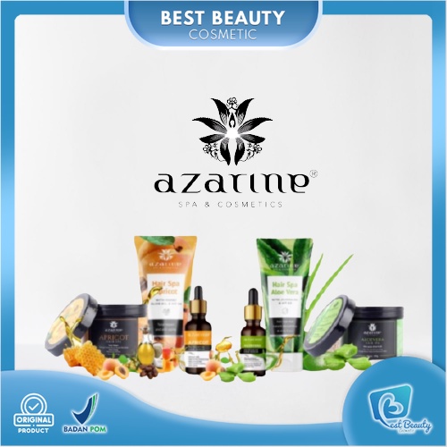 ★ BB ★ Azarine Hair Spa 200gr &amp; 450gr Apricot - Azarine Hair Spa 200gr &amp; 450gr Aloevera - AZARINE Hair Serum Nutrigrow Apricot - AZARINE Hair Serum Nutrigrow  Aloe Vera