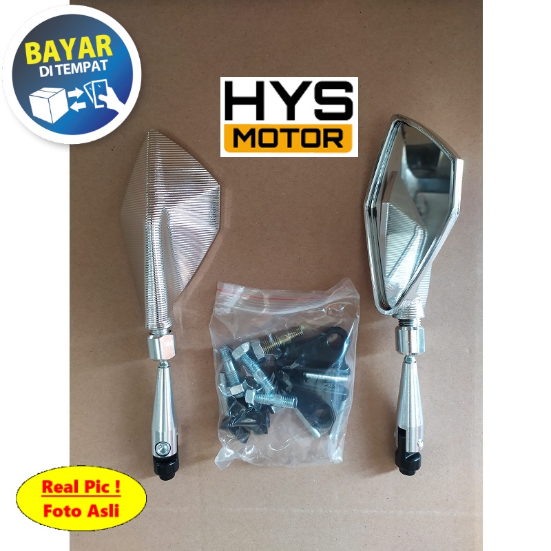HYC Kaca Sepion Motor Variasi Tomok Lipat V2 Rizoma Nmax Beat Karbu Fi Esp Pop Vario 110 125 150 Mio