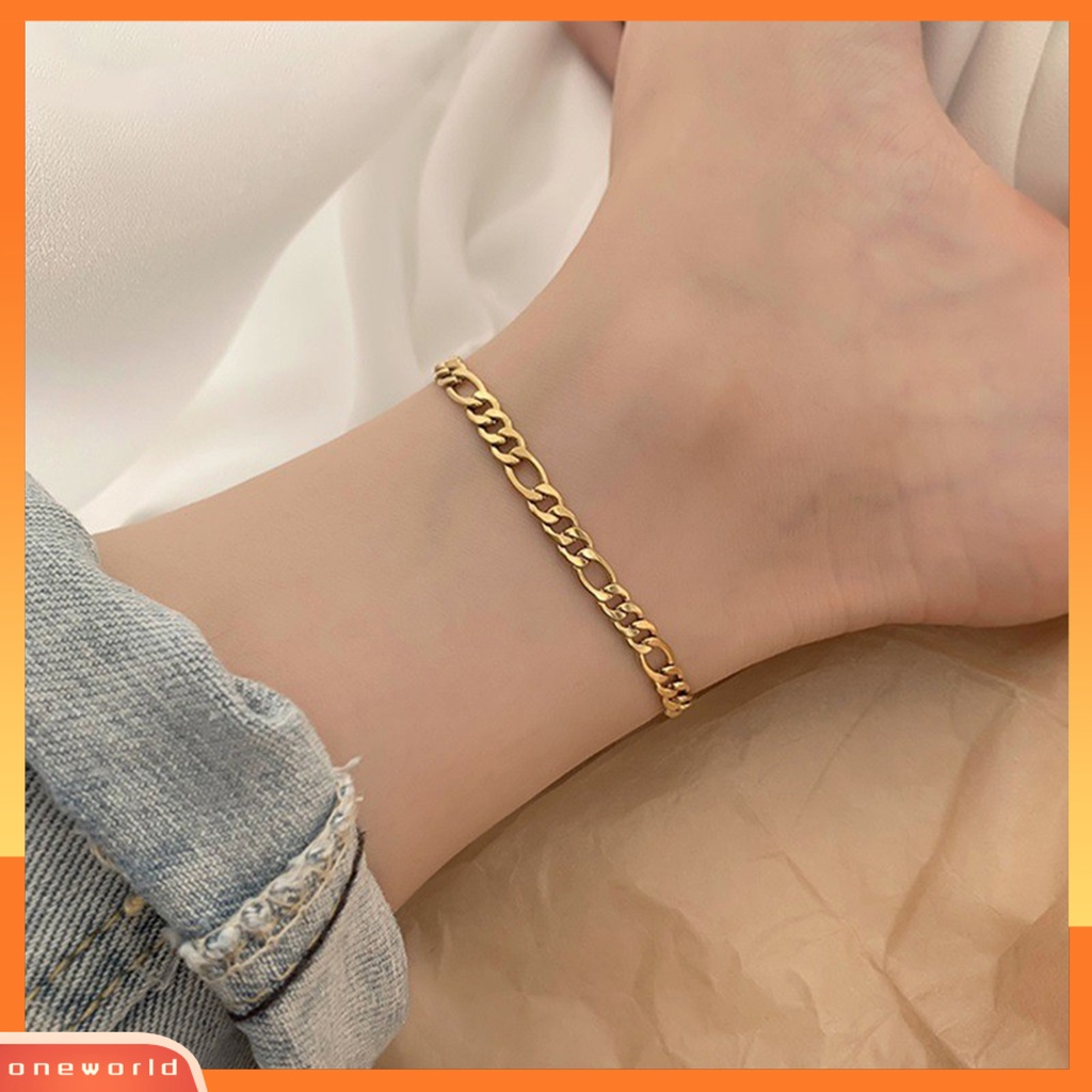 [WOD] Wanita Gelang Kaki Dainty Adjustable Elegan Slim Link Rantai Hypoallergenic Minimalis Pantai Kaki Rantai Gelang Kaki Perhiasan