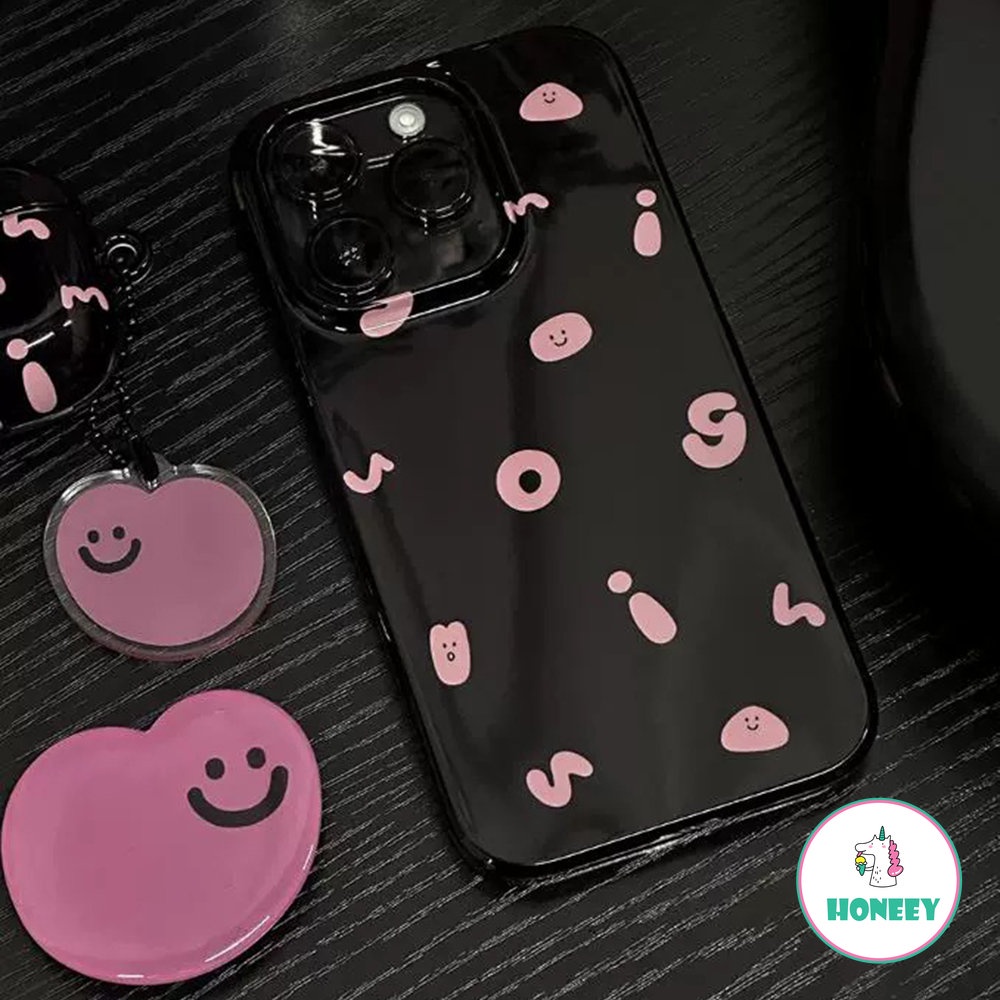 Korea INS Pink Kata Inggris Casing Ponsel Untuk Iphone14 13 12 Pro Max Case iPhone 11 Pro Max X XS XR 7 8Plus Lembut TPU Cover