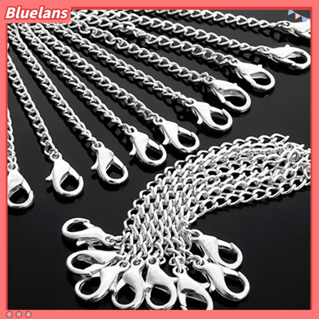 [BLS] 20pcs Fashion Perak Berlapis Gelang Kalung Extenders Rantai Temuan Perhiasan