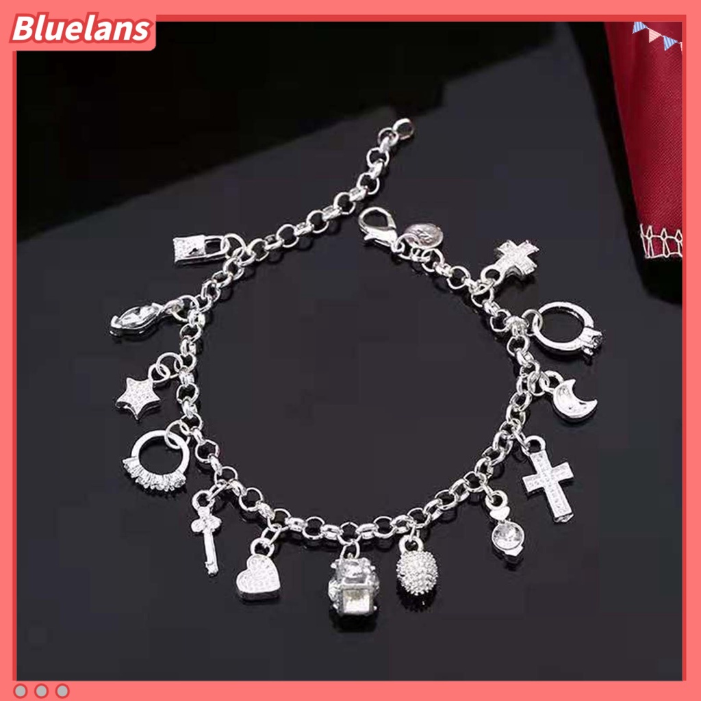 [BLS] Gelang Wanita 13temakan Pesona Bohemian Perhiasan Electroplated Tahan Lama Bracelet Untuk Pesta