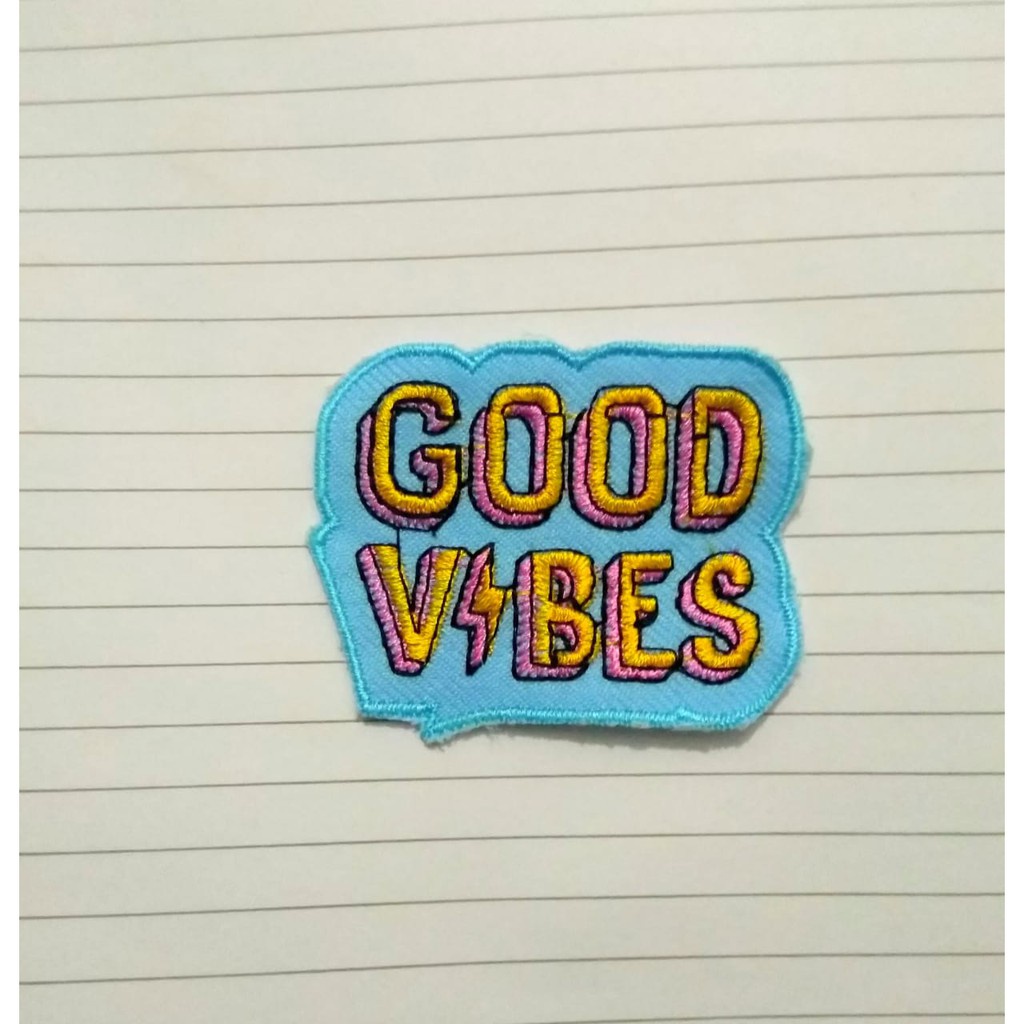 Patch Bordir Good Vibes