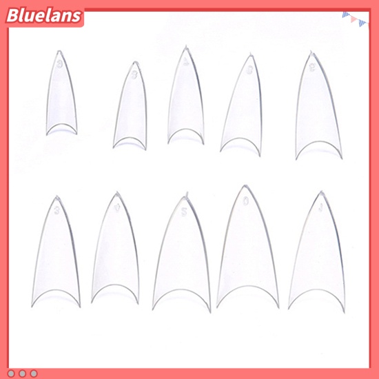 [BLM] 500pcs Tips Kuku Imitasi Akrilik Tajam Nail Art Cat Praktek Polish Display Palette
